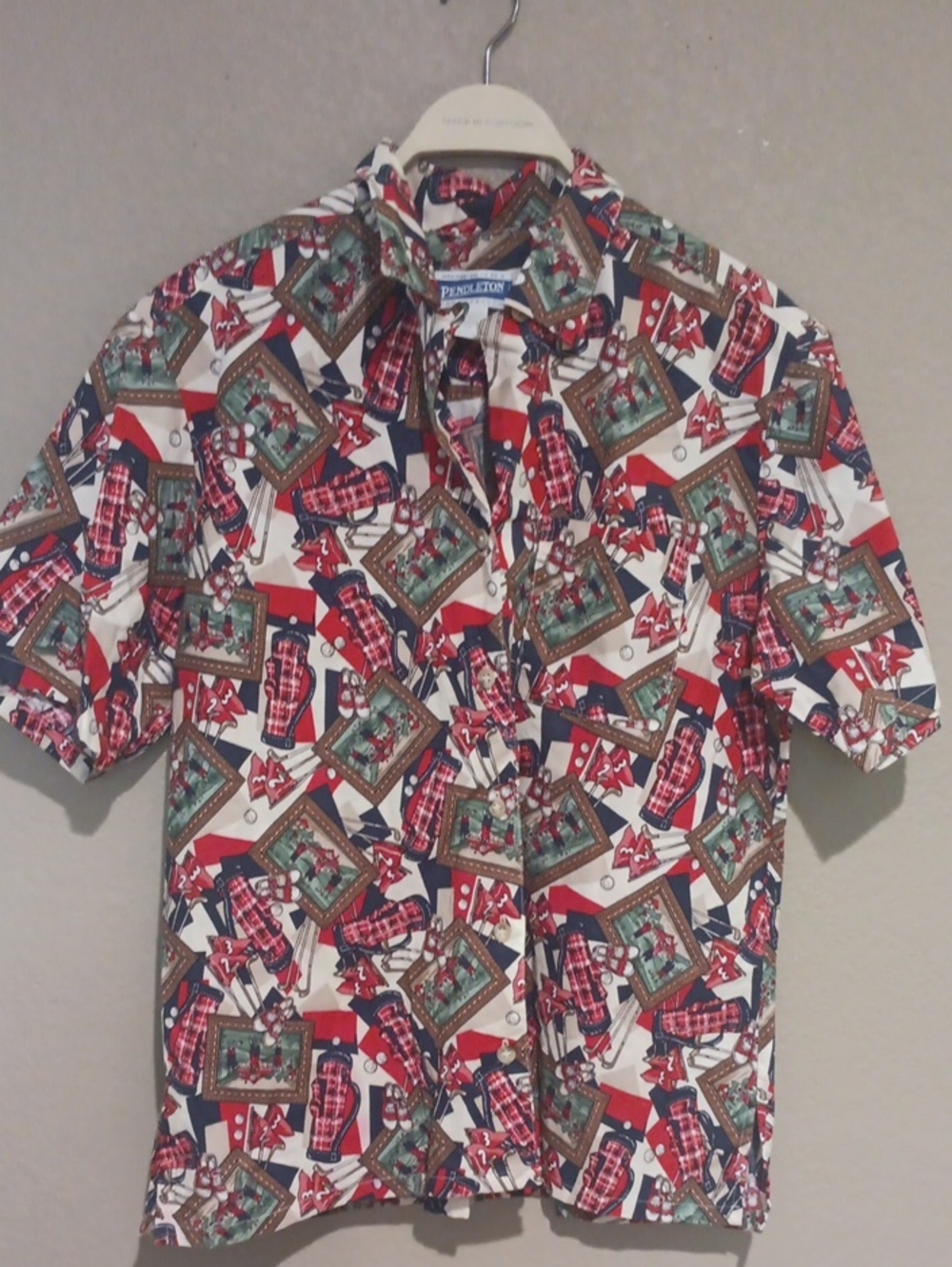 Pendleton Knockabouts Novelty Golf Print Cotton Shirt